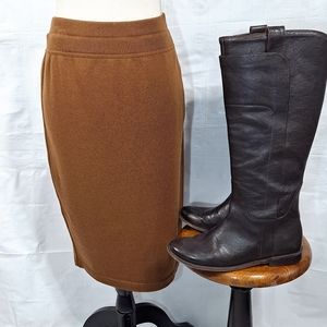 Escada Brown Cashmere Skirt